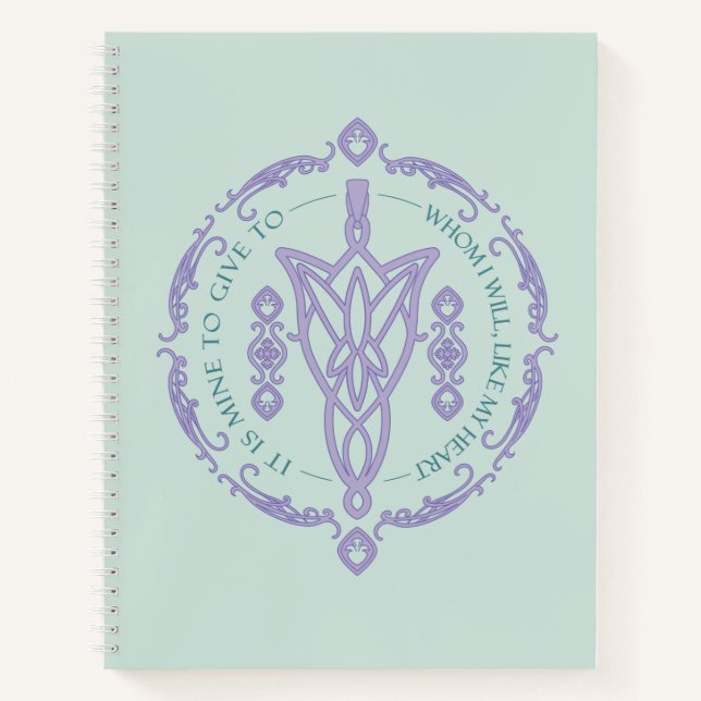 ARWEN™ Evenstar Quote Graphic Notebook (Front)