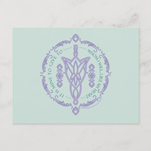 ARWEN™ Evenstar Quote Graphic Postcard