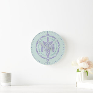 ARWEN™ Evenstar Quote Graphic Round Clock