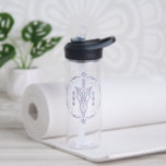 ARWEN™ Evenstar Quote Graphic Water Bottle<br><div class="desc">Embrace the grace and strength of Middle-earth™ with this elegant Lord of the Rings™ design inspired by Arwen™ and the timeless beauty of Elven artistry. At the center, an intricate Evenstar-style motif is framed by delicate scrollwork and flowing ornamental details, creating a refined, symmetrical composition. Encircling the design is the...</div>