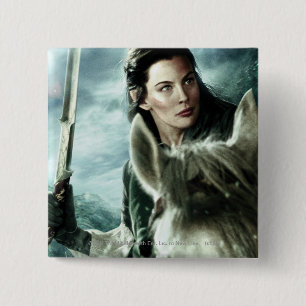 ARWEN™ in Snow and Sword 2 Inch Square Button