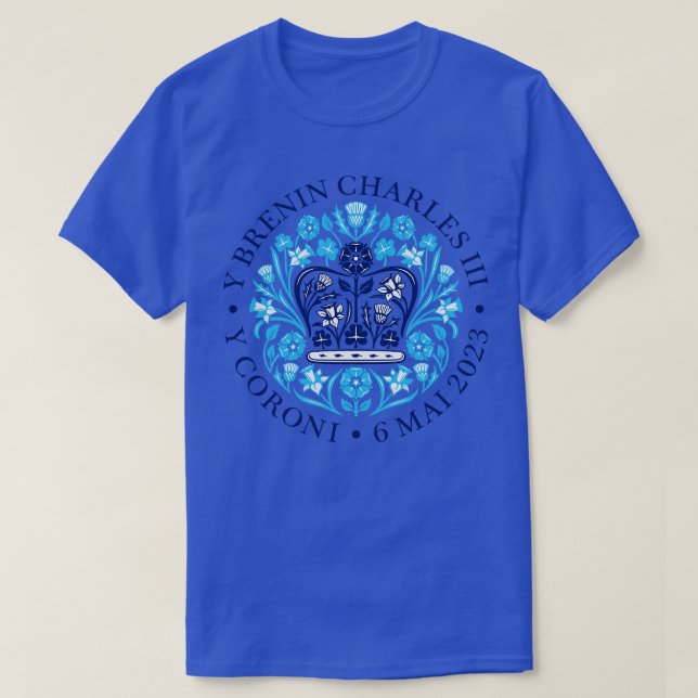 Arwyddlun Coroniad y Brenin Charles III 3 T-Shirt (Design Front)