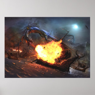 Arx Draconis Under Attack Poster