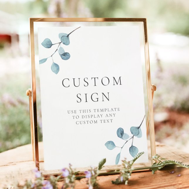 ARYA Eucalyptus Greenery Custom Editable Text Poster (Creator Uploaded)