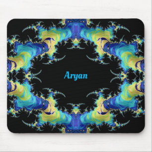 ARYAN ~ Strange 3D Pattern ~ Personalized  Mouse Pad