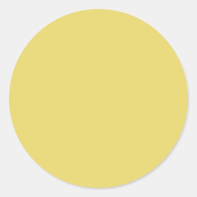 Arylide yellow (solid colour) classic round sticker (Front)