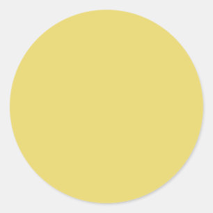 Arylide yellow (solid colour) classic round sticker