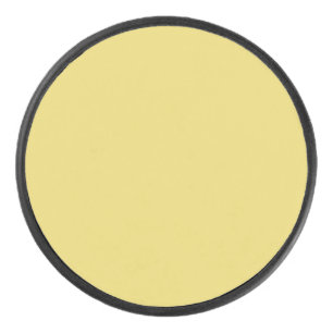 Arylide yellow (solid colour) Hockey Puck