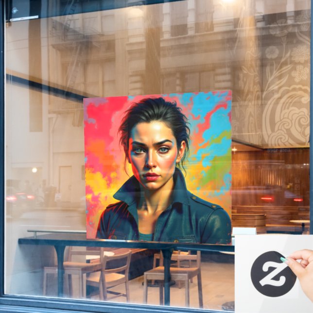AS 15000 – “Sofia” - Vigilant Window Cling (Cafe Window)