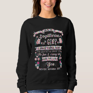 As A Sagittarius Girl Astrology Zodiac Sign Women Sweatshirt