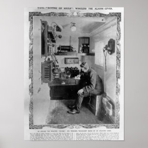 As Aboard the Wrecked "Titanic" Poster