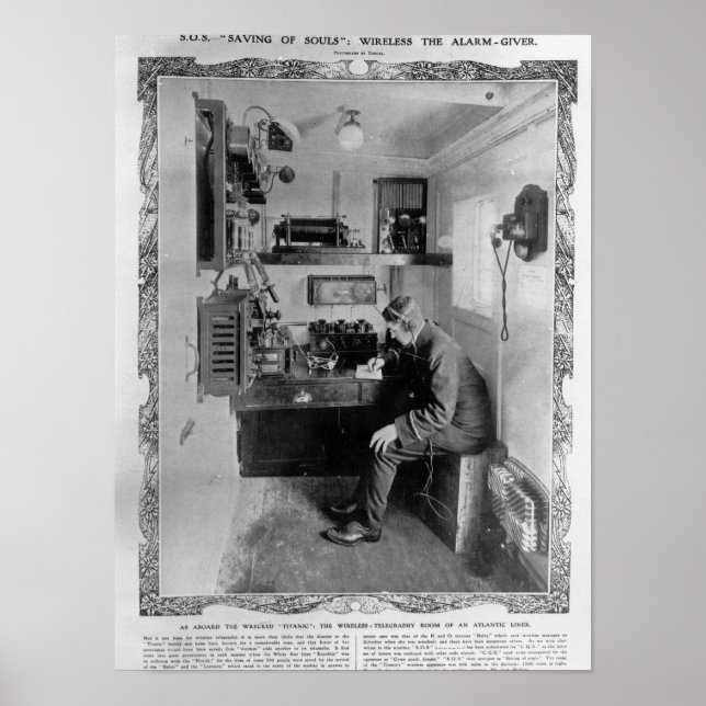 As Aboard the Wrecked "Titanic" Poster (Front)