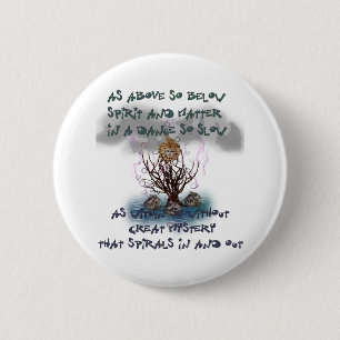 As Above So Below 2 Inch Round Button