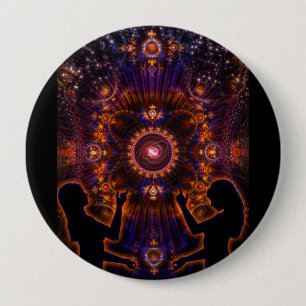 As Above, So Below 4 Inch Round Button