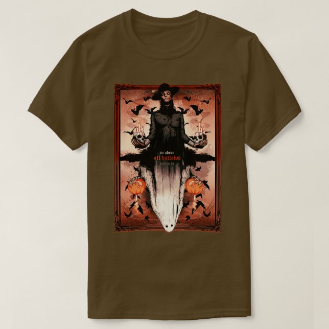 As Above So Below All Hallows T-Shirt (Design Front)