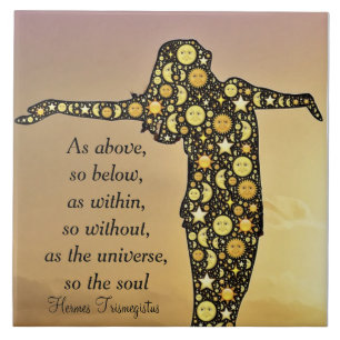 AS ABOVE, SO BELOW ceramic tile