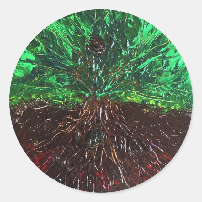 As Above So Below Classic Round Sticker (Front)