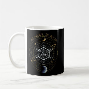 As Above, So Below – Cosmic Sacred Geometry Coffee Mug