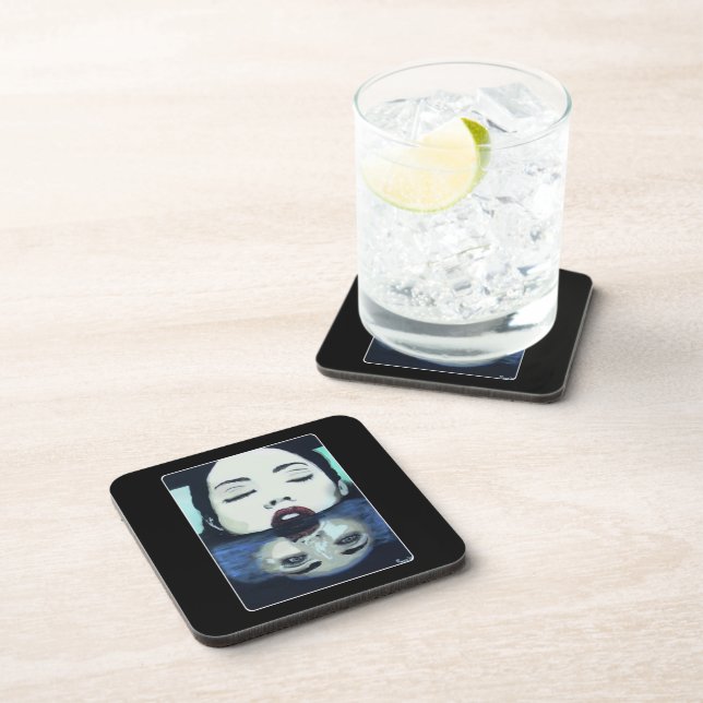 ‘As Above, So Below’ Painting on a  Coaster (Right Side)