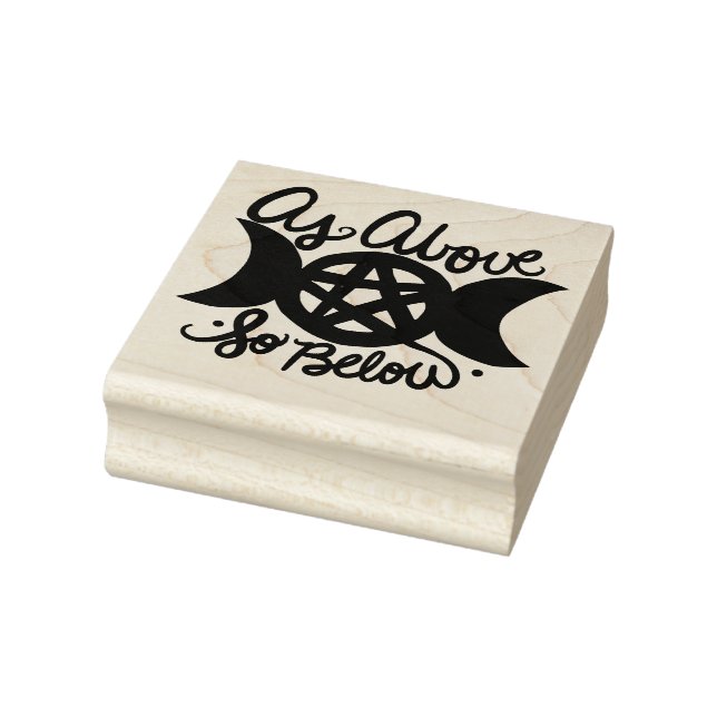 As Above So Below Rubber Stamp (Stamp)
