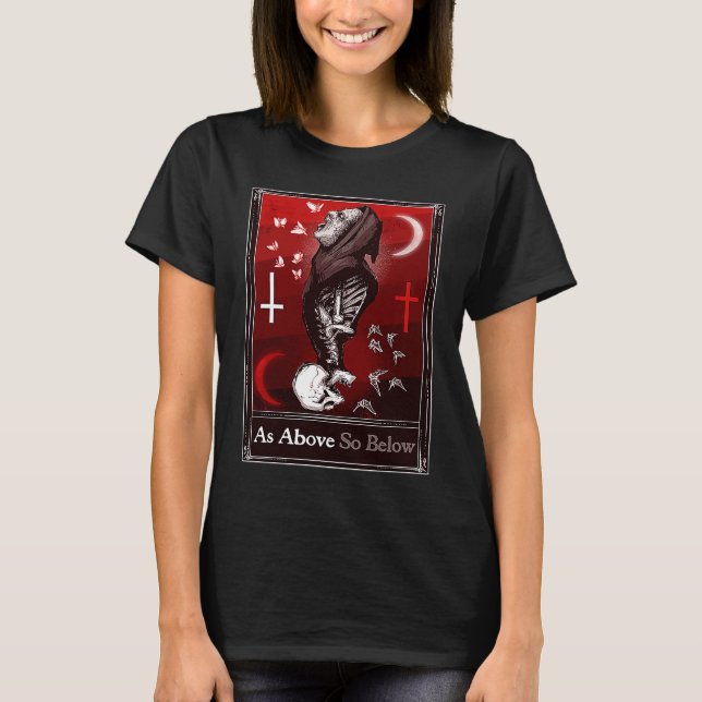 As Above So Below Tarot T-Shirt (Front)