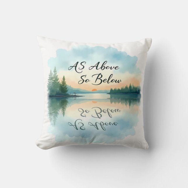 As Above So Below Throw Pillow (Front)