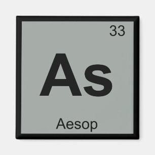 As - Aesop Fables Chemistry Periodic Table Symbol Magnet