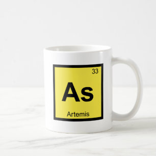 As - Artemis Goddess Chemistry Periodic Table Coffee Mug
