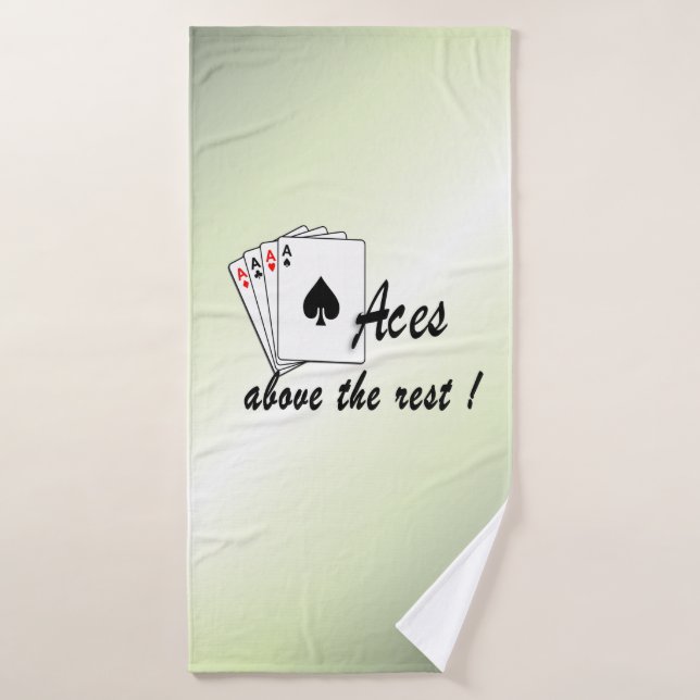 As au-dessus du reste vert (Serviette de bain)