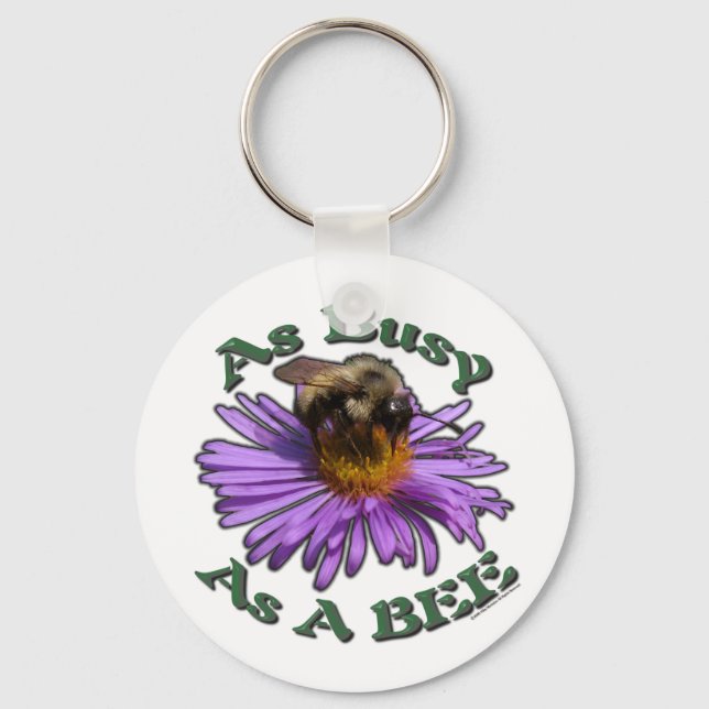 As Busy As A Bee Keychain (Front)