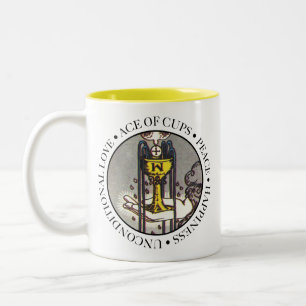 As des tasses avec le texte