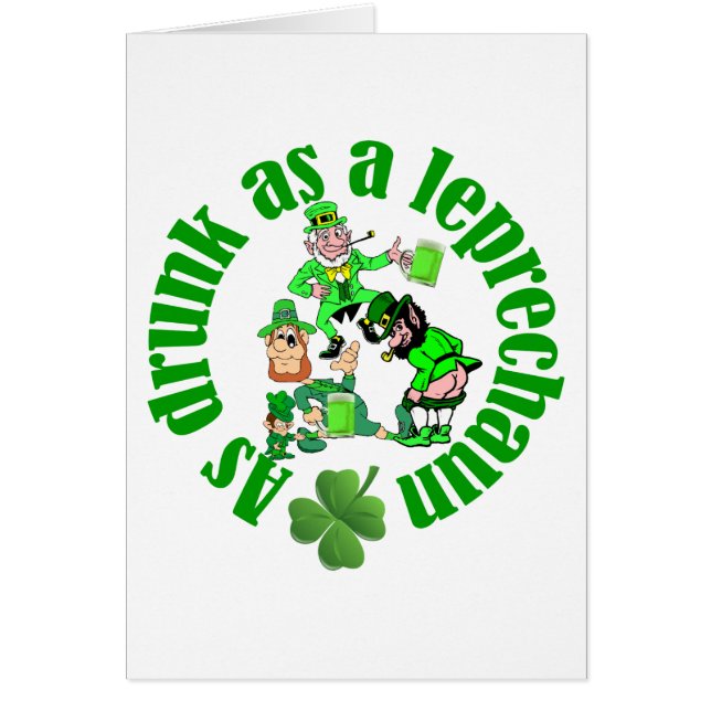 As drunk as a leprechaun (Front)