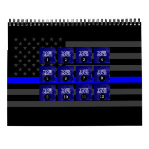 As Easy as 1 to 12 Your Own Blue Line Photo Calendar