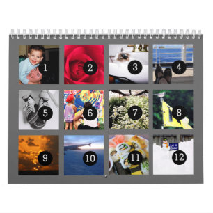 As Easy as 1 to 12 Your Own Grey 2026 Calendar