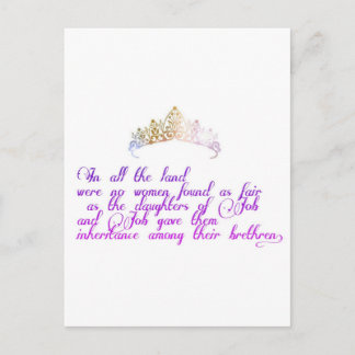 As fair as the daughters of Job Postcard