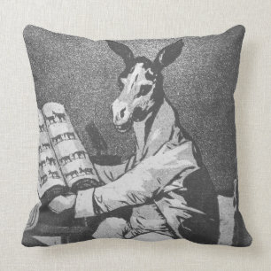 As Far back as his Grandfather, plate 39 of 'Los c Throw Pillow
