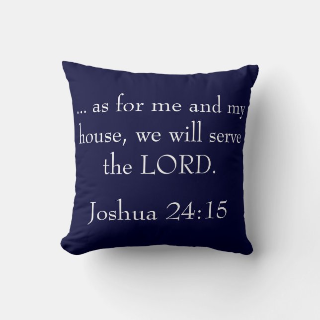 As For Me And My House Pillow (Front)