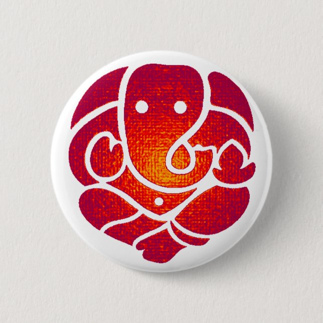 AS GANESH SHOWS 2 INCH ROUND BUTTON (Front)