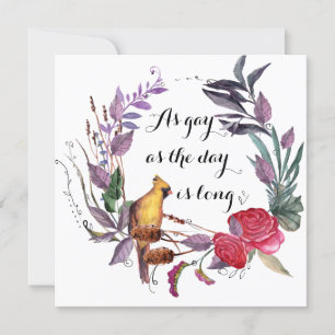 As Gay as the Day is Long Card