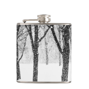 as I side with trees Hip Flask