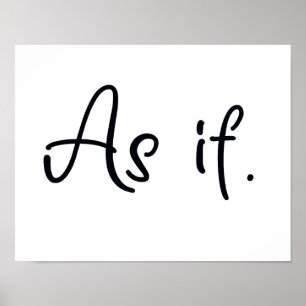 As if poster