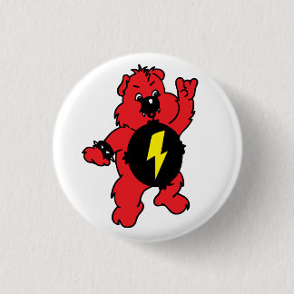 AS-IF Punk Bear 1 Inch Round Button