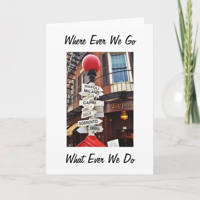 AS LONG AS I AM WITH "YOU" CHRISTMAS WILL BE HAPPY HOLIDAY CARD (Front)