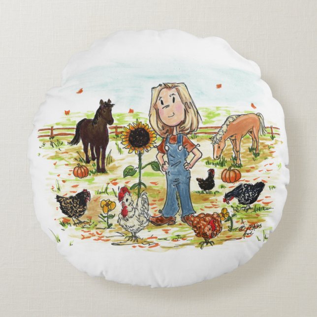 AS-MFALL ROUND PILLOW (Front)