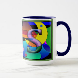 AS Monogramed, Initialled Coffee Mug