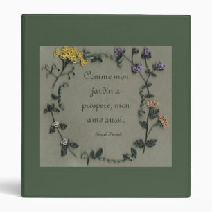 As My Garden Flourished (French)1" Binder