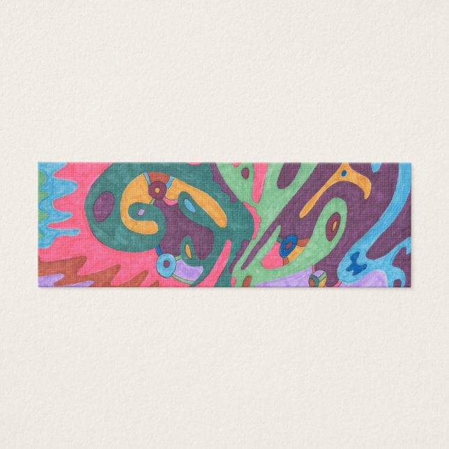 "As One" Abstract Art Bookmark (Front)