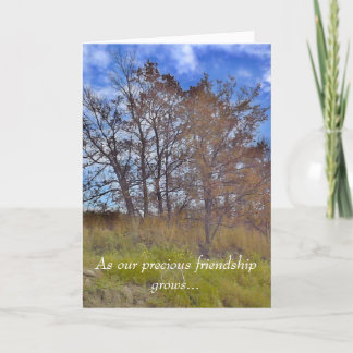 "As Our Precious Friendship Grows"  Greeting Card