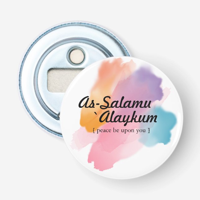 As-Salamu `Alaykum Bottle Opener (Front)