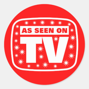 As Seen on TV - CH 2 With Snow Stars Classic Round Sticker